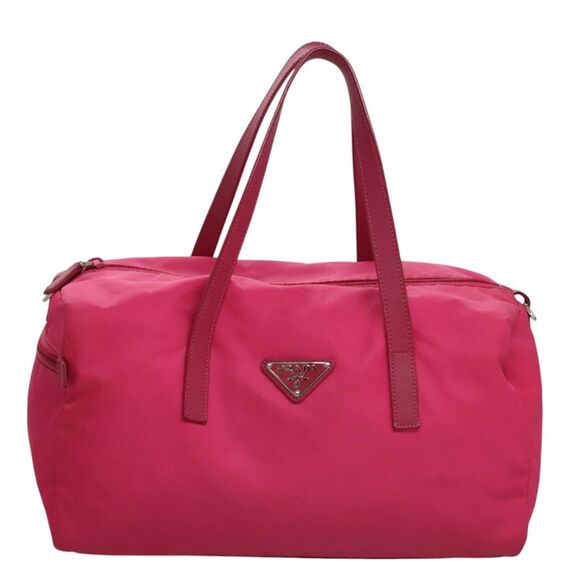 Prada Handbags - Prada Tessuto Pink Synthetic Handbag (Pre-Owned)